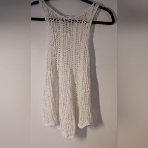 White Knit Sleeveless Top Size S #475